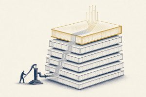 Illustration of a tiered capital structure with a gold preferred layer funded from below